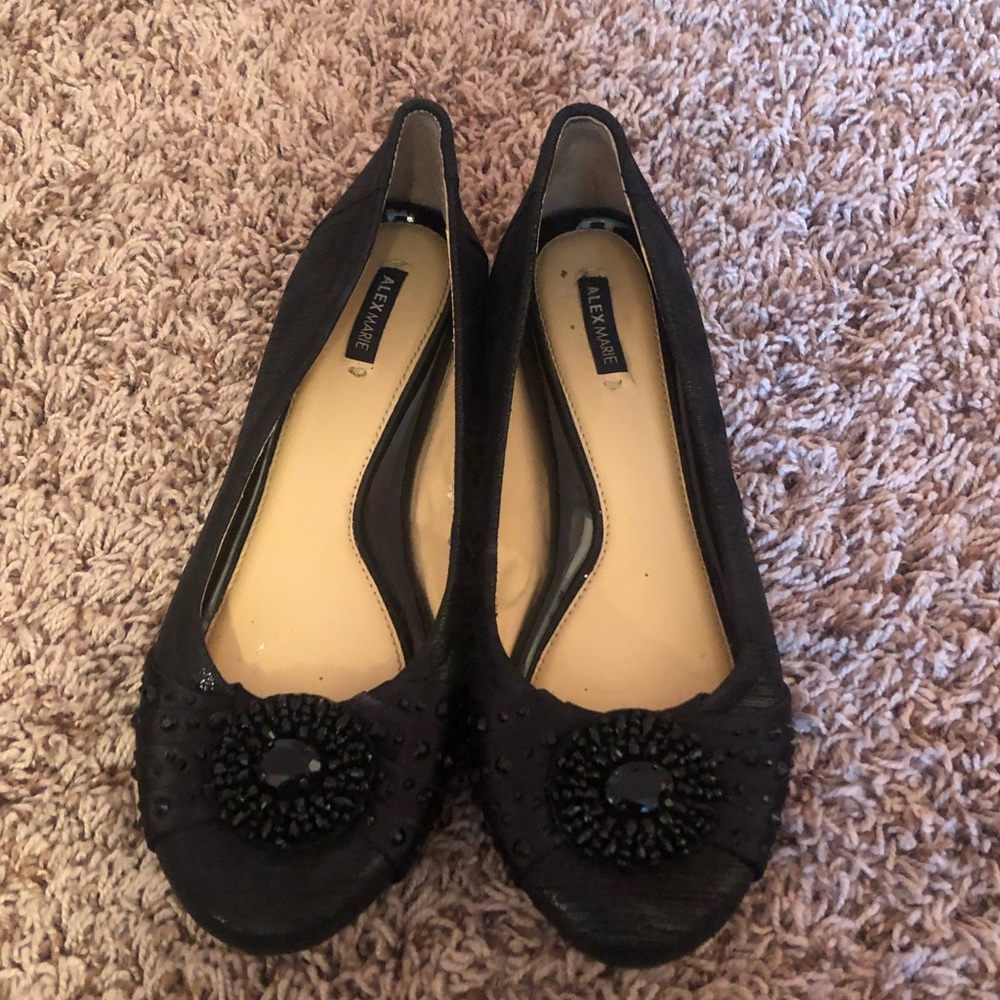 Alex Marie Black Flats